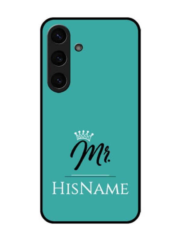 Custom Galaxy S25 Plus 5G Custom Metal Phone Case - Mr With Name Design