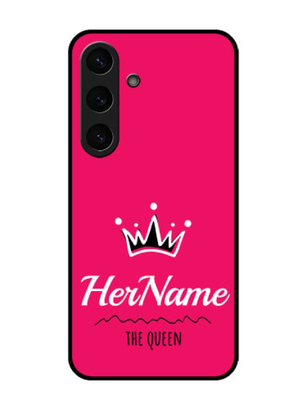 Custom Galaxy S25 Plus 5G Custom Metal Phone Case - Queen With Name Design