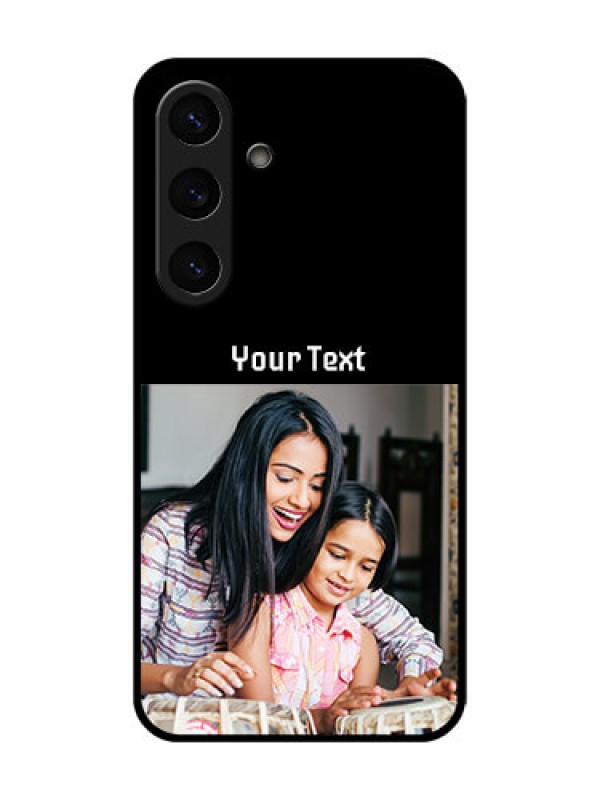 Custom Galaxy S25 Plus 5G Custom Metal Phone Case - Photo With Name Design