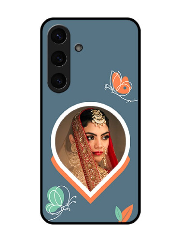 Custom Galaxy S25 Plus 5G Custom Metal Phone Case - Droplet Butterflies Design