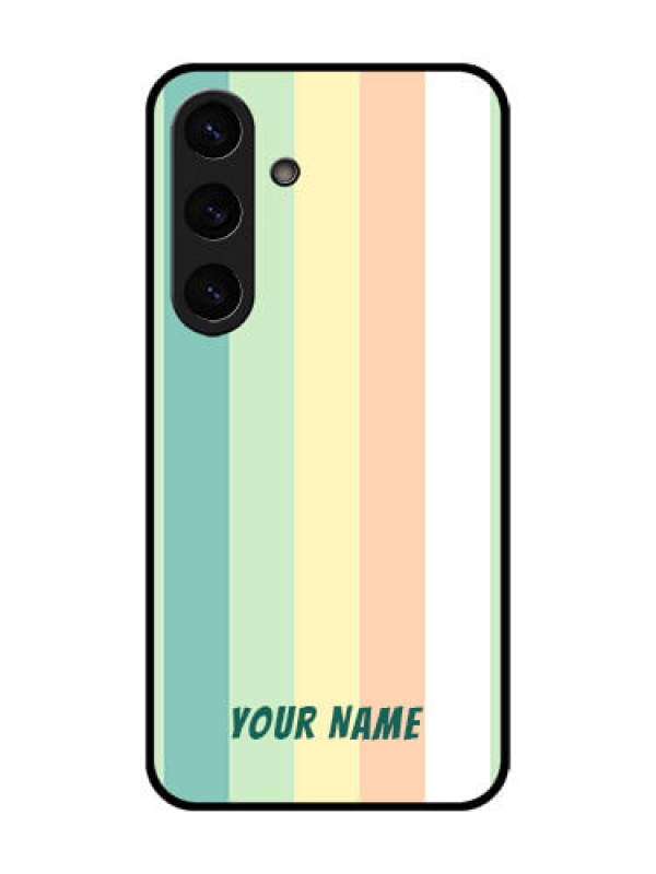 Custom Galaxy S25 Plus 5G Custom Metal Phone Case - Multi - Colour Stripes Design