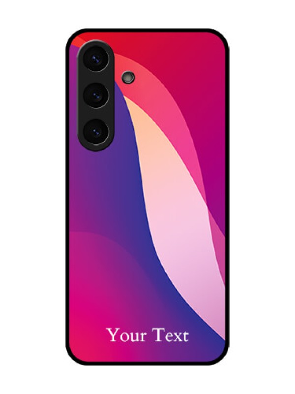 Custom Galaxy S25 Plus 5G Custom Metal Phone Case - Digital Abstract Overlap Design