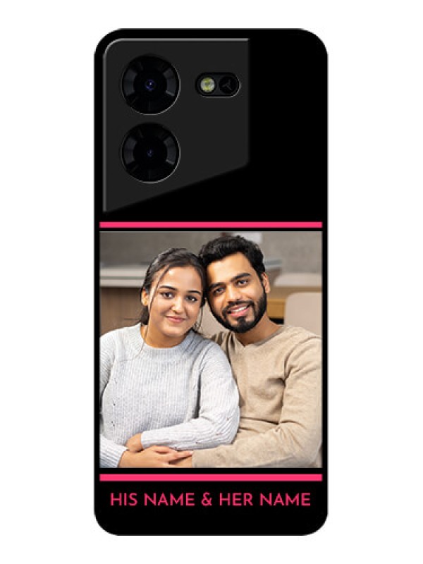 Custom Tecno Pova 5 Pro 5G Custom Metal Phone CaseWith Add Text Design