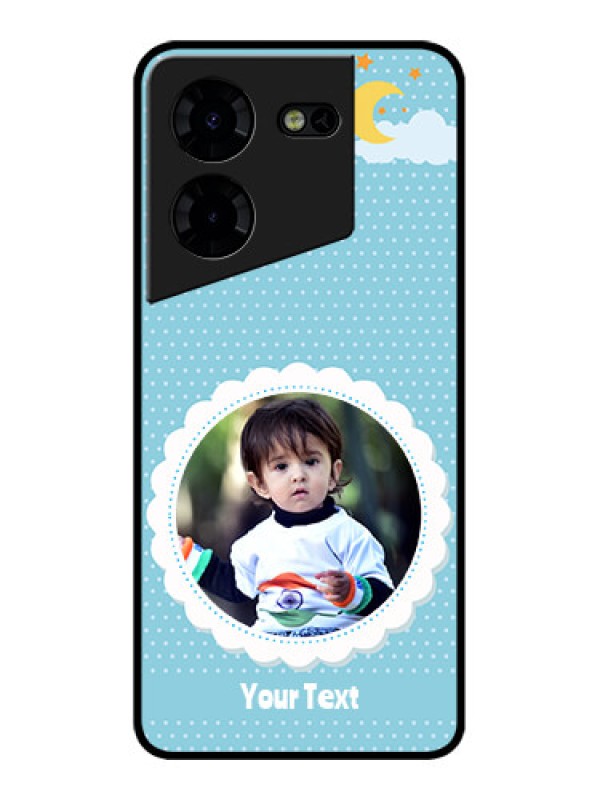 Custom Tecno Pova 5 Pro 5G Custom Metal Phone CaseViolet Pattern Design