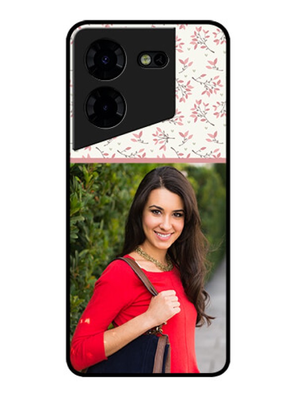Custom Tecno Pova 5 Pro 5G Custom Metal Phone CaseStunning Floral Design