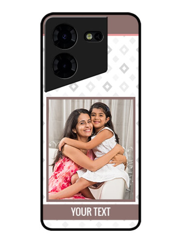 Custom Tecno Pova 5 Pro 5G Custom Metal Phone CaseSimple Diamond Design