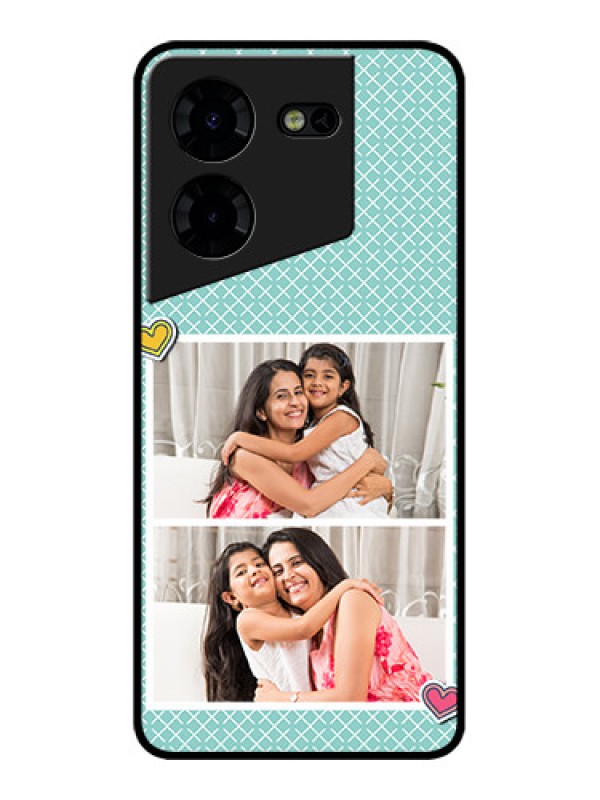 Custom Tecno Pova 5 Pro 5G Custom Metal Phone Case2 Image Holder With Pattern Design