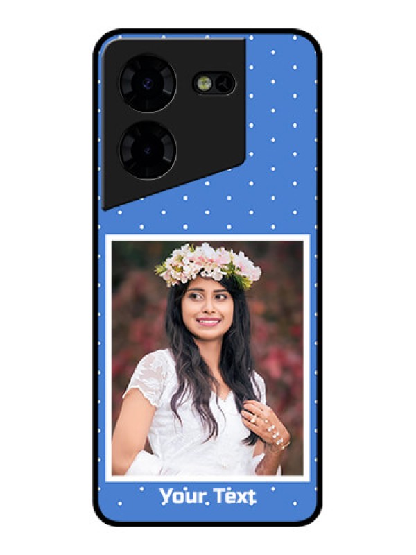 Custom Tecno Pova 5 Pro 5G Custom Metal Phone CasePolka Dots Design