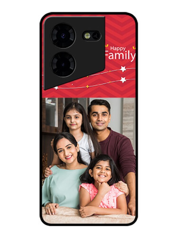 Custom Tecno Pova 5 Pro 5G Custom Metal Phone CaseHappy Family Design