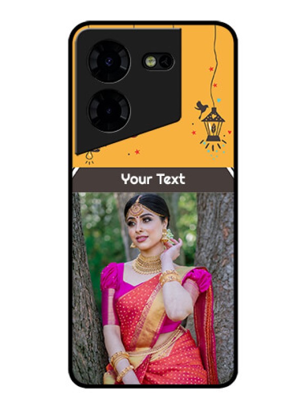 Custom Tecno Pova 5 Pro 5G Custom Metal Phone CaseWith Family Picture And Icons