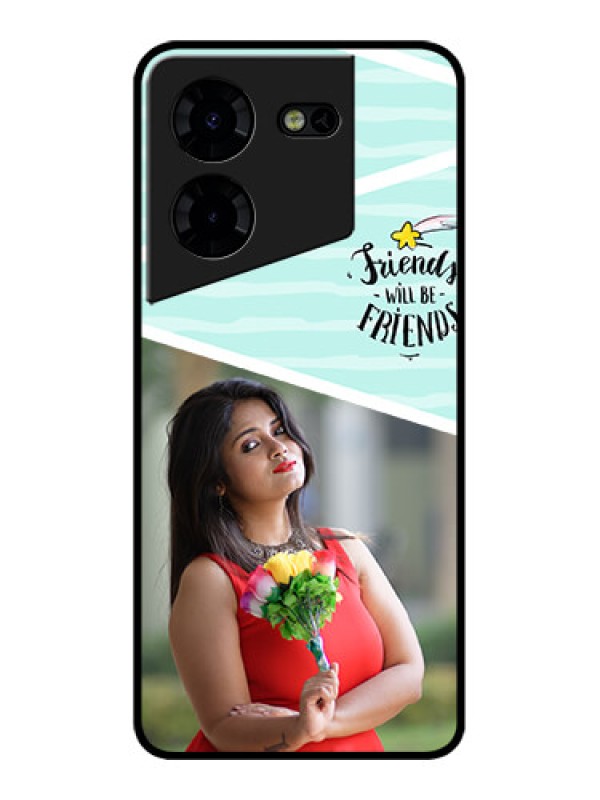 Custom Tecno Pova 5 Pro 5G Custom Metal Phone CaseFriends Picture Icon Design