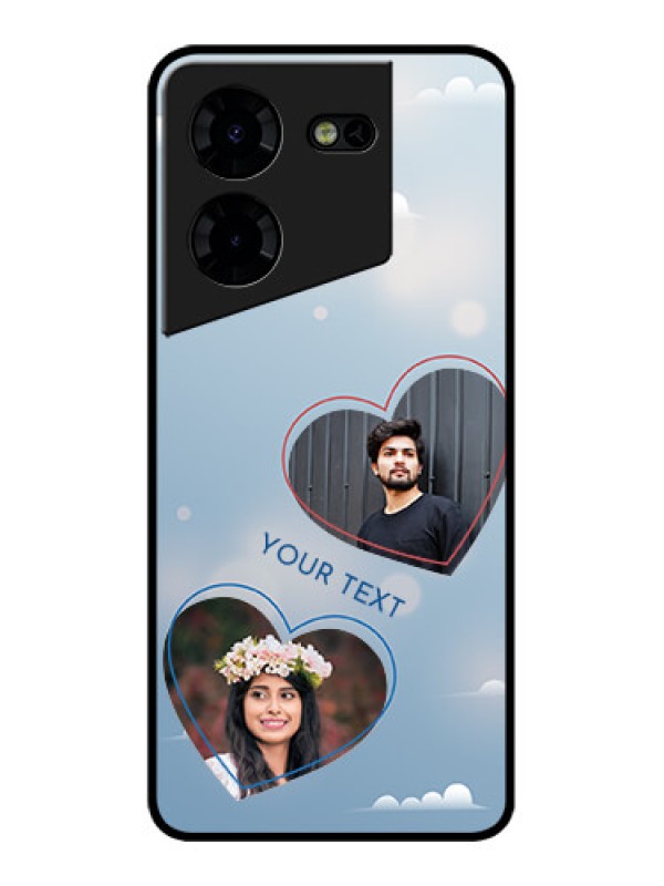 Custom Tecno Pova 5 Pro 5G Custom Metal Phone CaseBlue Color Couple Design