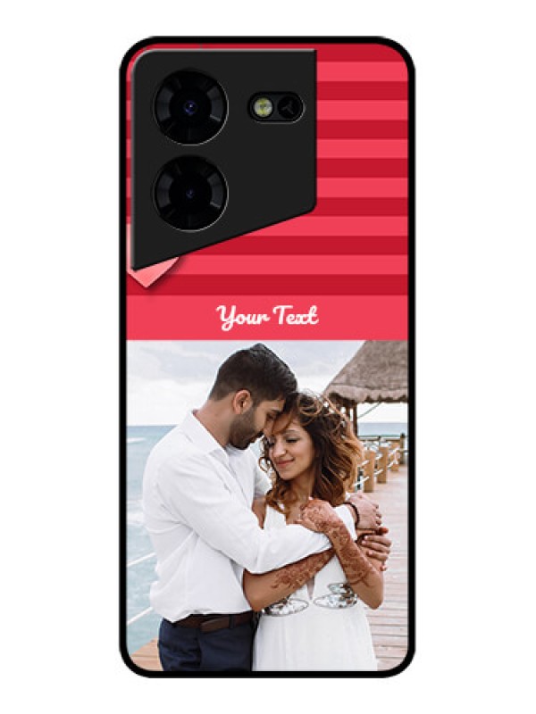 Custom Tecno Pova 5 Pro 5G Custom Metal Phone CaseValentines Day Design