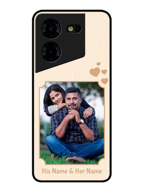 Custom Tecno Pova 5 Pro 5G Custom Metal Phone CaseWith Confetti Love Design