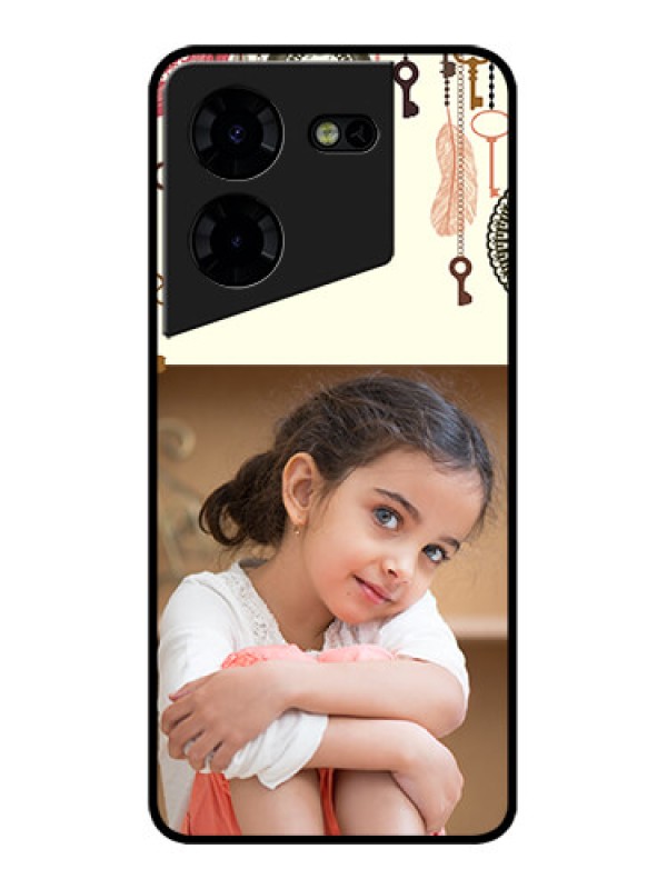 Custom Tecno Pova 5 Pro 5G Custom Metal Phone CaseBoho Style Design