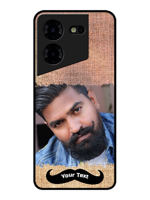 Custom Tecno Pova 5 Pro 5G Custom Metal Phone CaseWith Texture Design