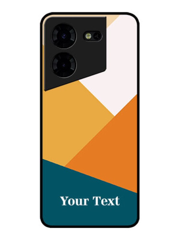 Custom Tecno Pova 5 Pro 5G Custom Metal Phone CaseStacked Multi - Colour Design