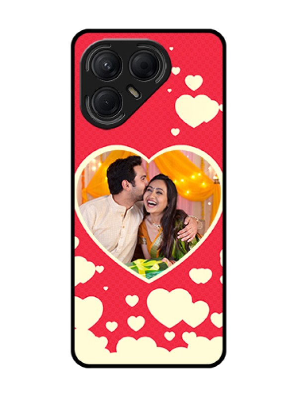 Custom Tecno Pova 7 5G Custom Metal Phone Case - Love Symbols Phone Cover Design