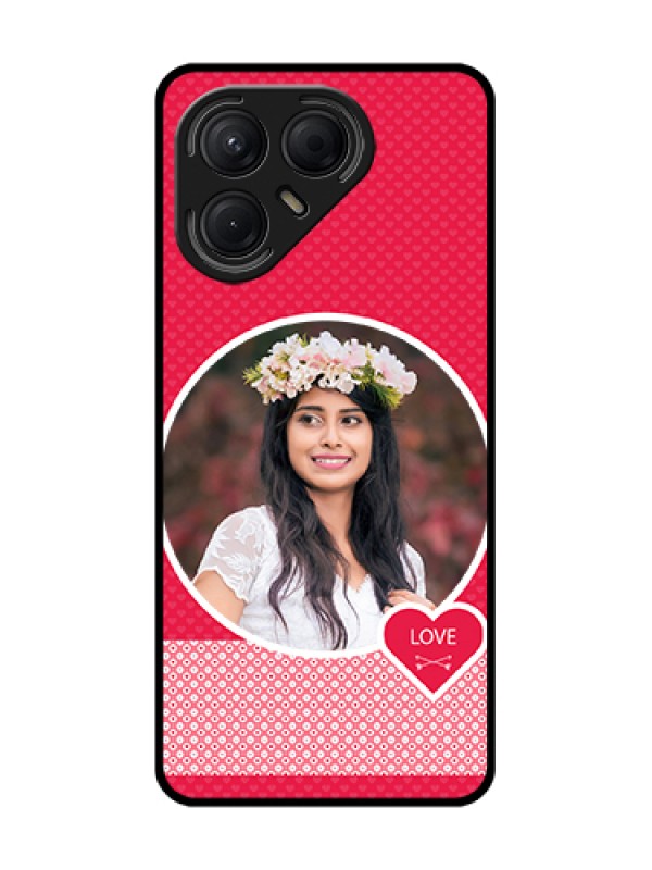 Custom Tecno Pova 7 5G Custom Metal Phone Case - Pink Color Pattern Design
