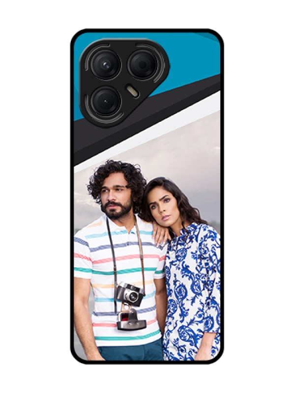 Custom Tecno Pova 7 5G Custom Metal Phone Case - Simple Pattern Photo Upload Design