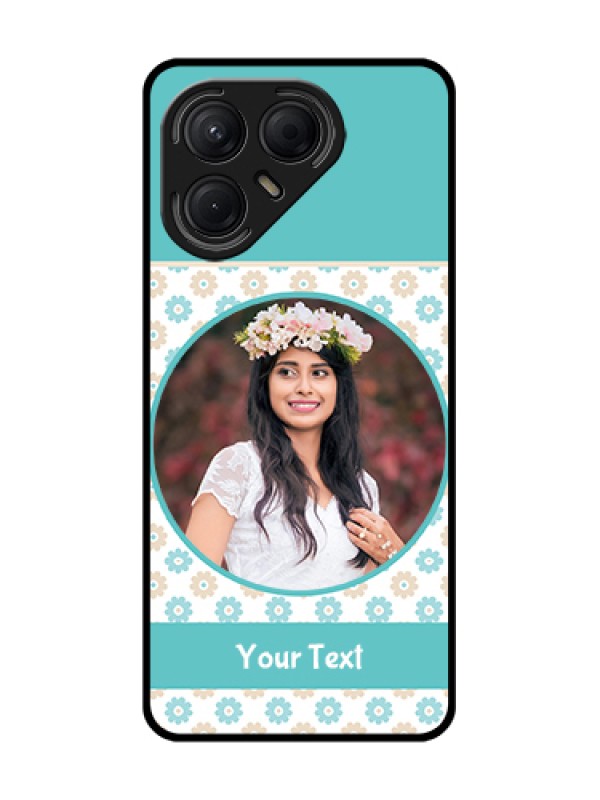 Custom Tecno Pova 7 5G Custom Metal Phone Case - Beautiful Flowers Design