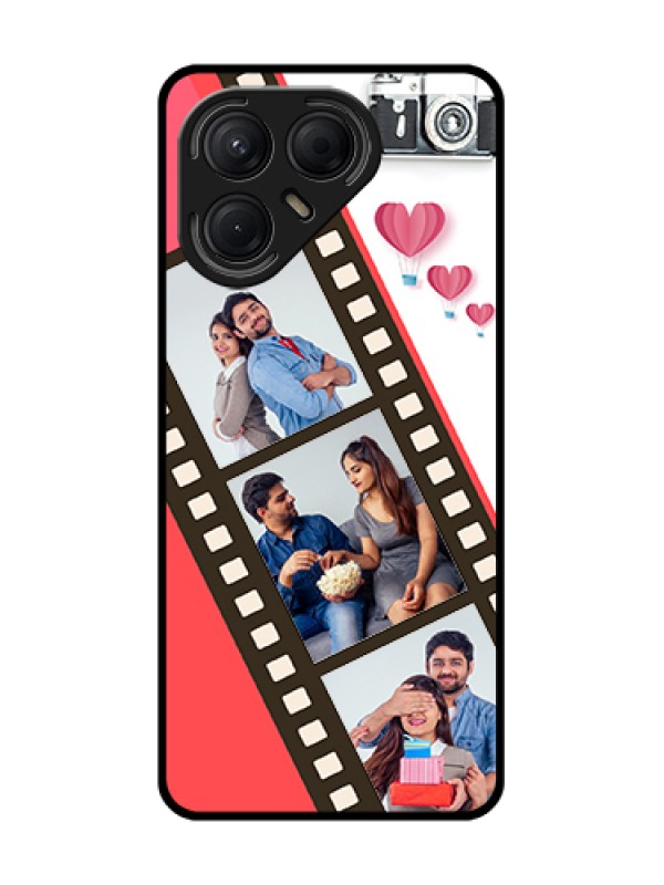 Custom Tecno Pova 7 5G Custom Metal Phone Case - 3 Image Holder With Film Reel