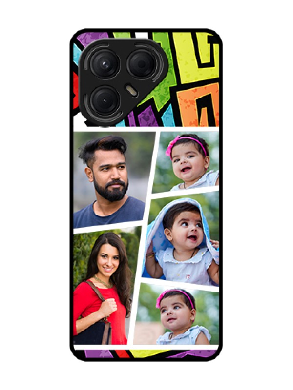 Custom Tecno Pova 7 5G Custom Metal Phone Case - Graffiti Pattern Design