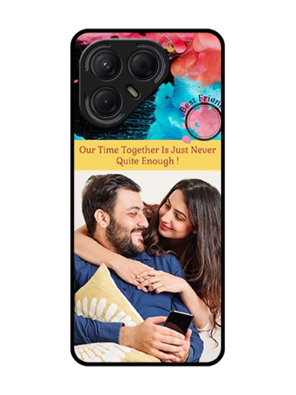 Custom Tecno Pova 7 5G Custom Metal Phone Case - Quote With Acrylic Painting Design