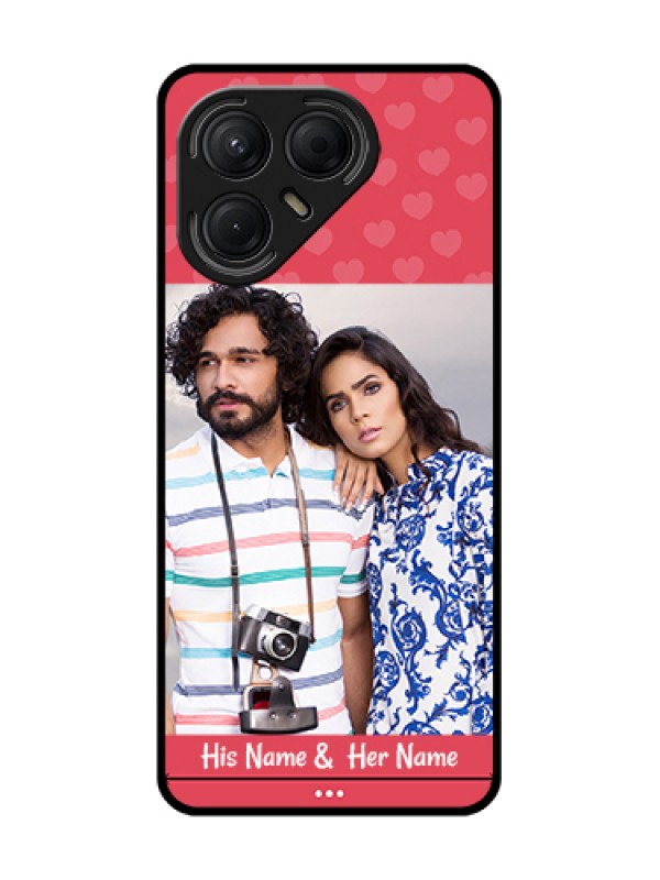 Custom Tecno Pova 7 5G Custom Metal Phone Case - Simple Love Design