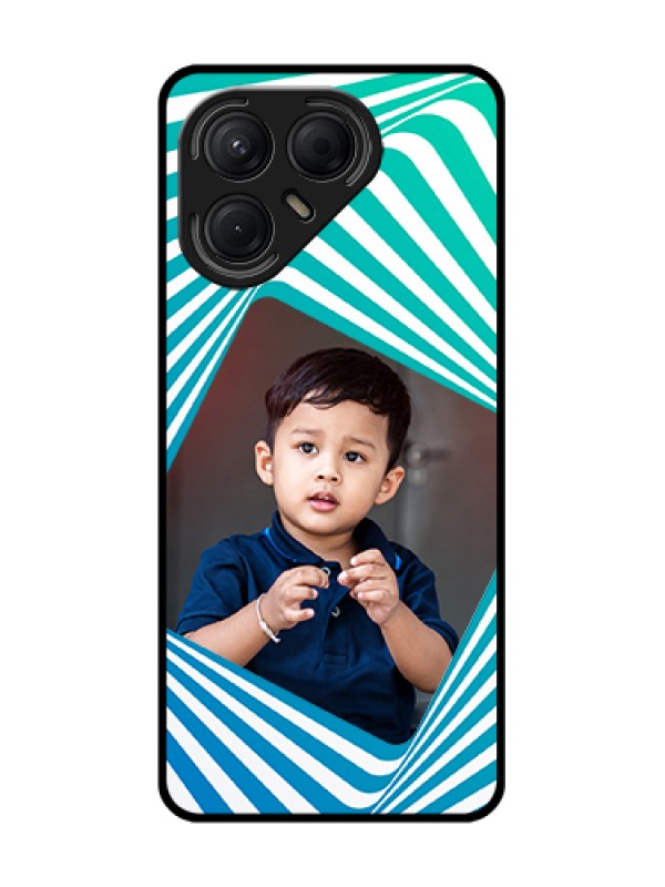 Custom Tecno Pova 7 5G Custom Metal Phone Case - Abstract Spiral Design