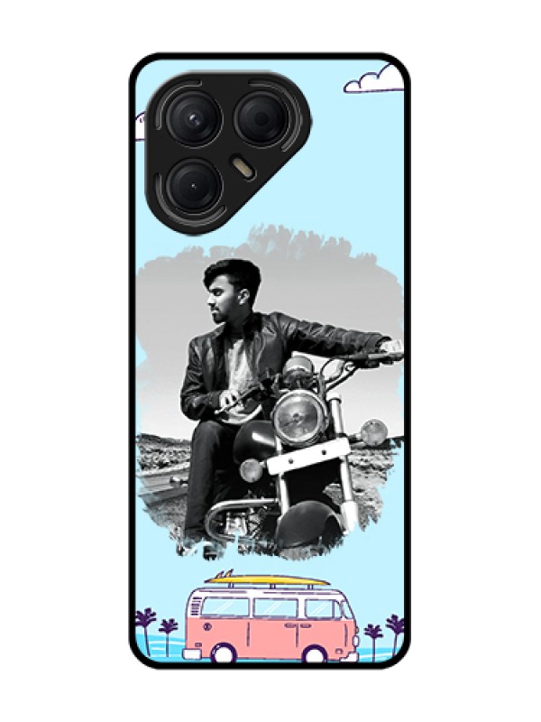 Custom Tecno Pova 7 5G Custom Metal Phone Case - Travel & Adventure Design