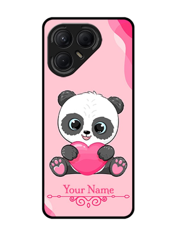 Custom Tecno Pova 7 5G Custom Metal Phone Case - Cute Panda Design