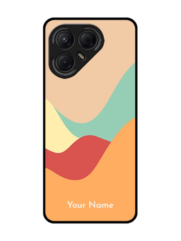 Custom Tecno Pova 7 5G Custom Metal Phone Case - Ocean Waves Multi - Colour Design