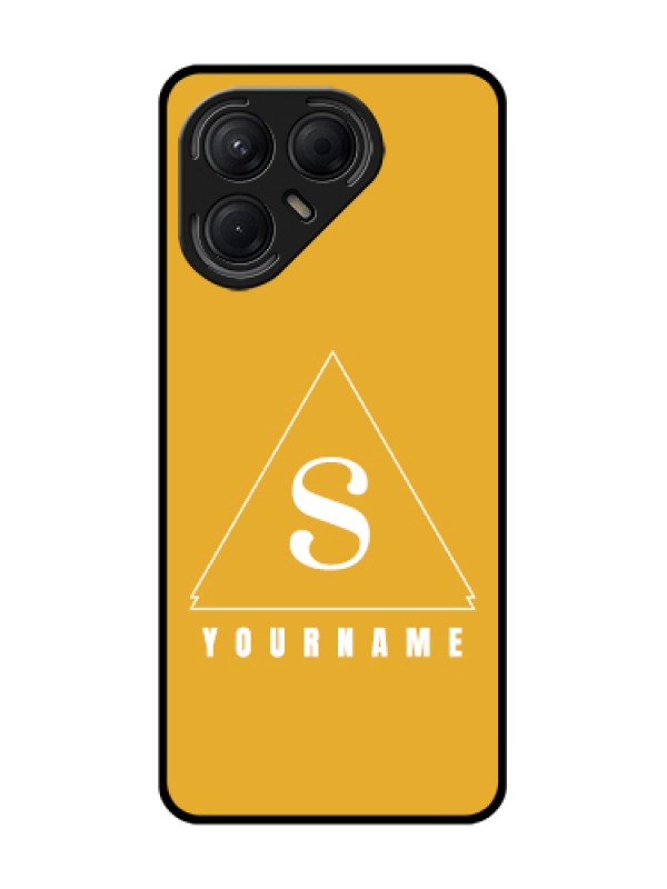 Custom Tecno Pova 7 5G Custom Metal Phone Case - Simple Triangle Design