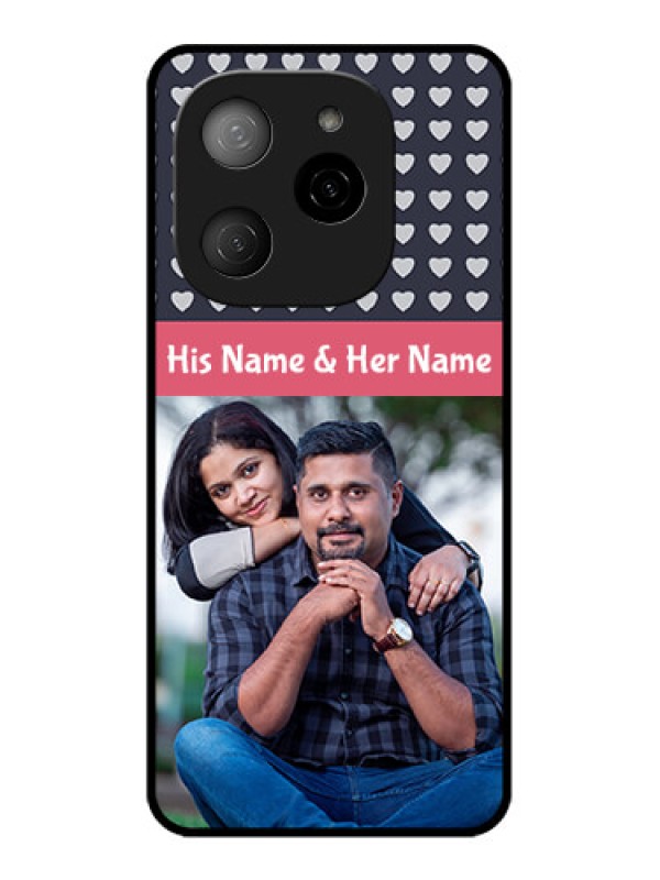 Custom Tecno Spark 20 Pro 5G Custom Metal Phone CaseLove Symbols Design