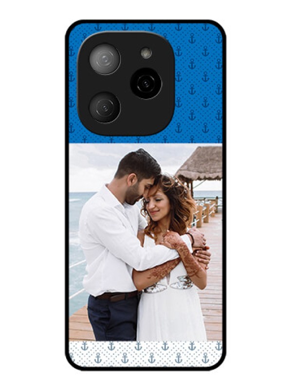 Custom Tecno Spark 20 Pro 5G Custom Metal Phone CaseBlue Anchors Design