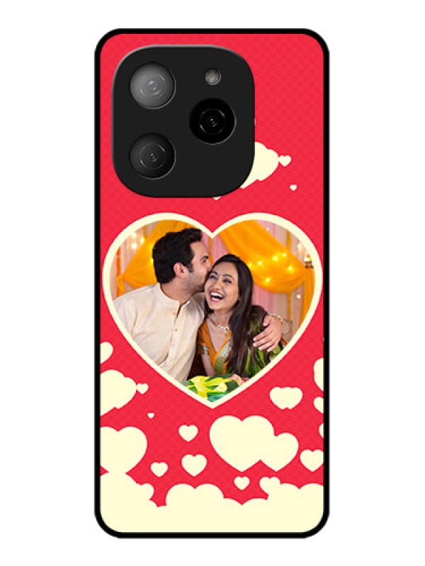 Custom Tecno Spark 20 Pro 5G Custom Metal Phone CaseLove Symbols Phone Cover Design