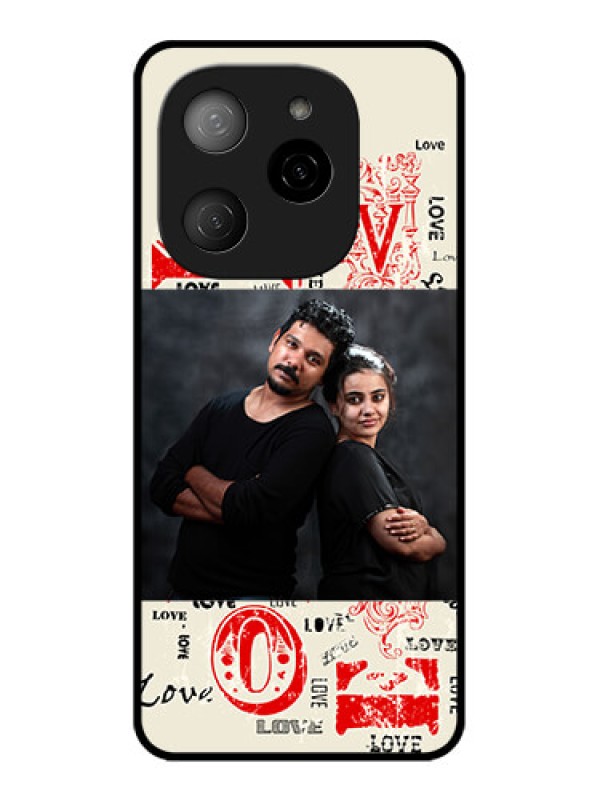 Custom Tecno Spark 20 Pro 5G Custom Metal Phone CaseTrendy Love Design Case