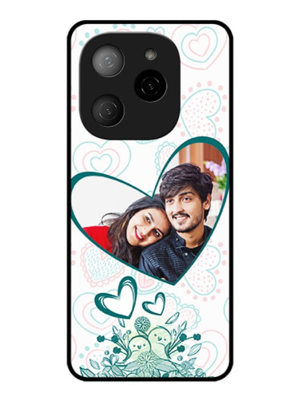 Custom Tecno Spark 20 Pro 5G Custom Metal Phone CasePremium Couple Design