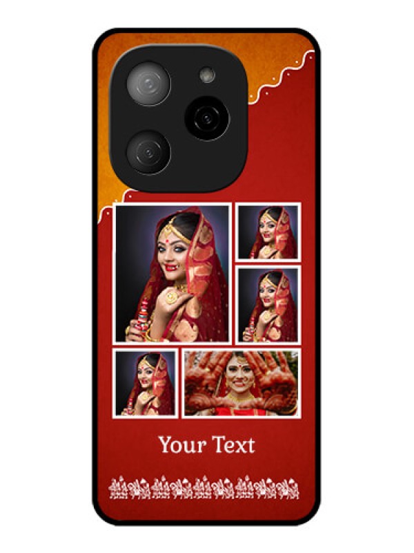 Custom Tecno Spark 20 Pro 5G Custom Metal Phone CaseWedding Pic Upload Design