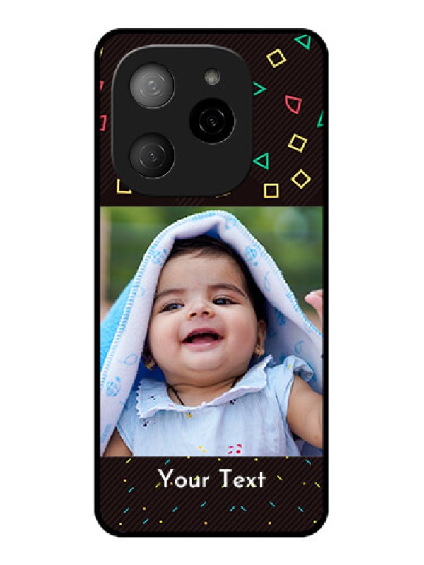 Custom Tecno Spark 20 Pro 5G Custom Metal Phone CaseWith Confetti Birthday Design