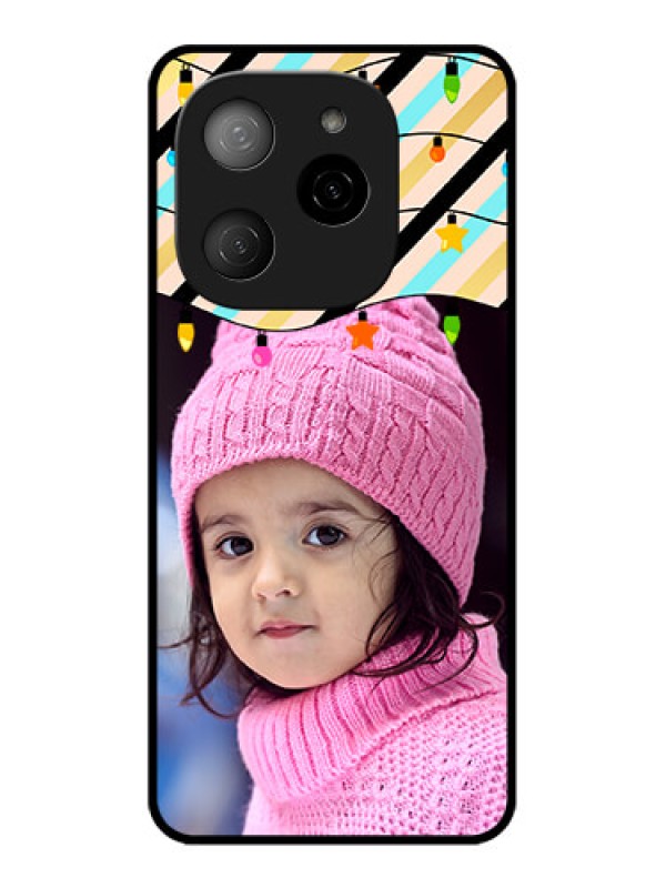 Custom Tecno Spark 20 Pro 5G Custom Metal Phone CaseLights Hanging Design