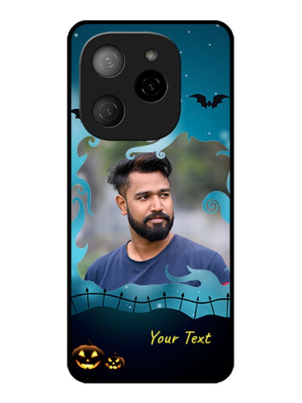 Custom Tecno Spark 20 Pro 5G Custom Metal Phone CaseHalloween Frame Design