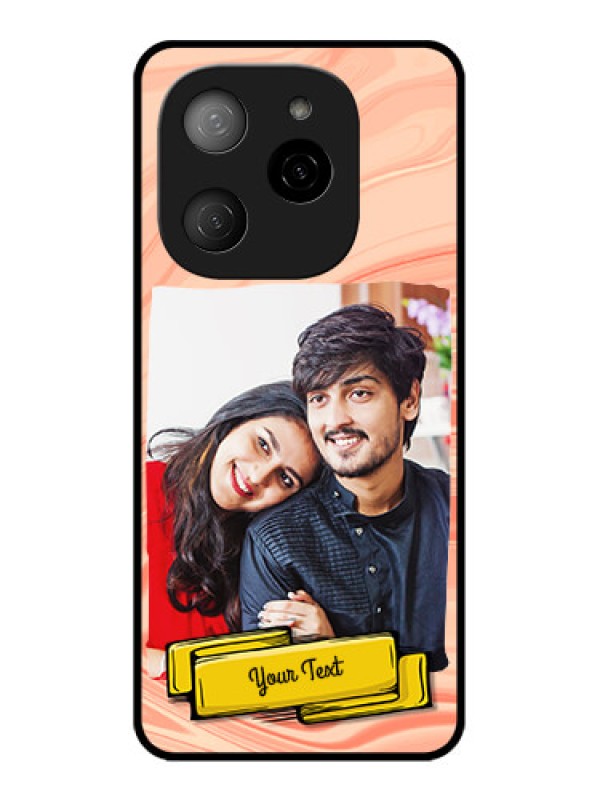 Custom Tecno Spark 20 Pro 5G Custom Metal Phone CaseMarble Texture Design