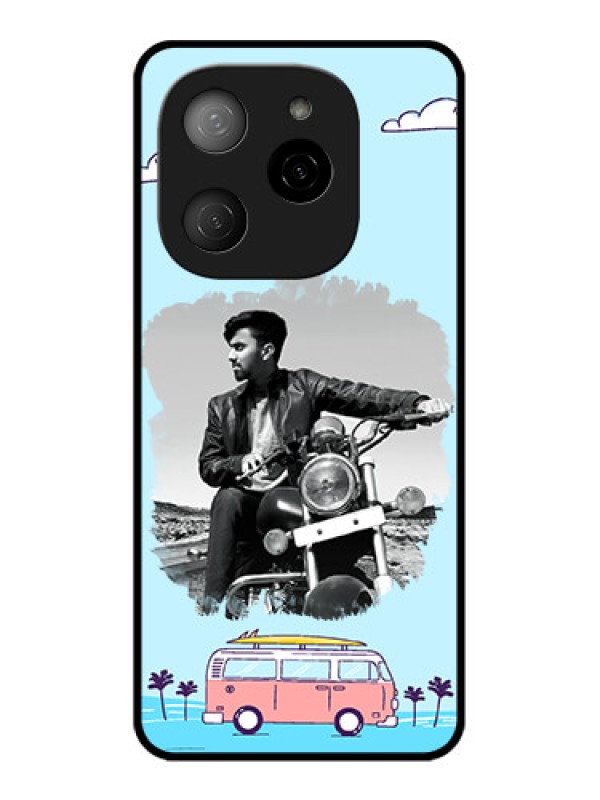 Custom Tecno Spark 20 Pro 5G Custom Metal Phone CaseTravel and Adventure Design