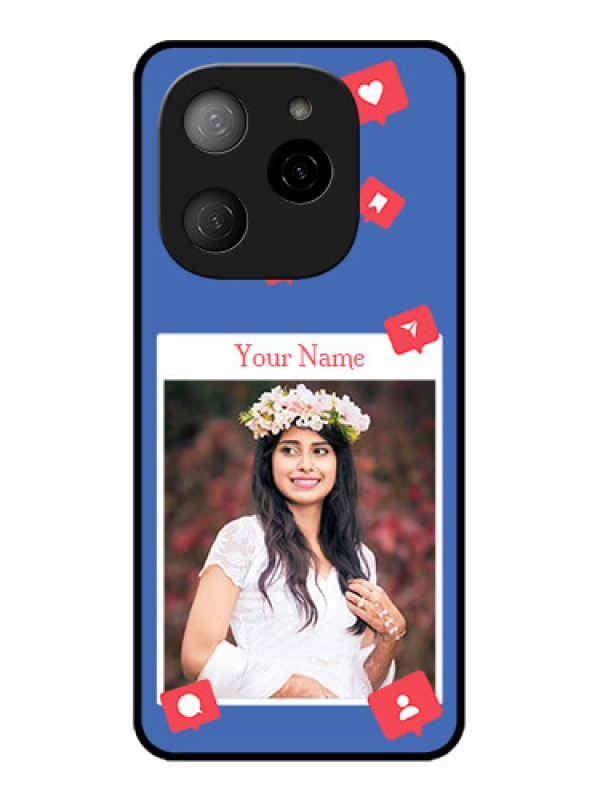 Custom Tecno Spark 20 Pro 5G Custom Metal Phone CaseLike Share And Comment Design