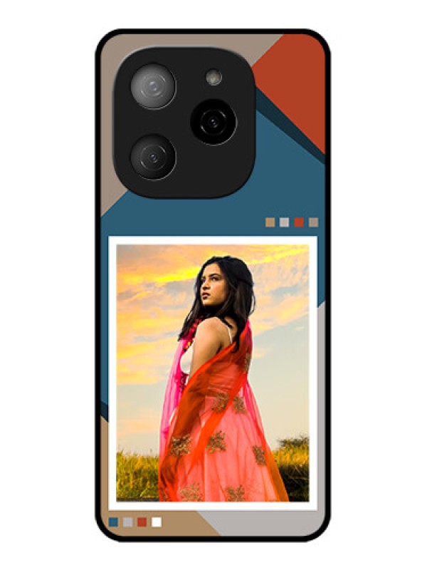 Custom Tecno Spark 20 Pro 5G Custom Metal Phone CaseRetro Color Pallet Design