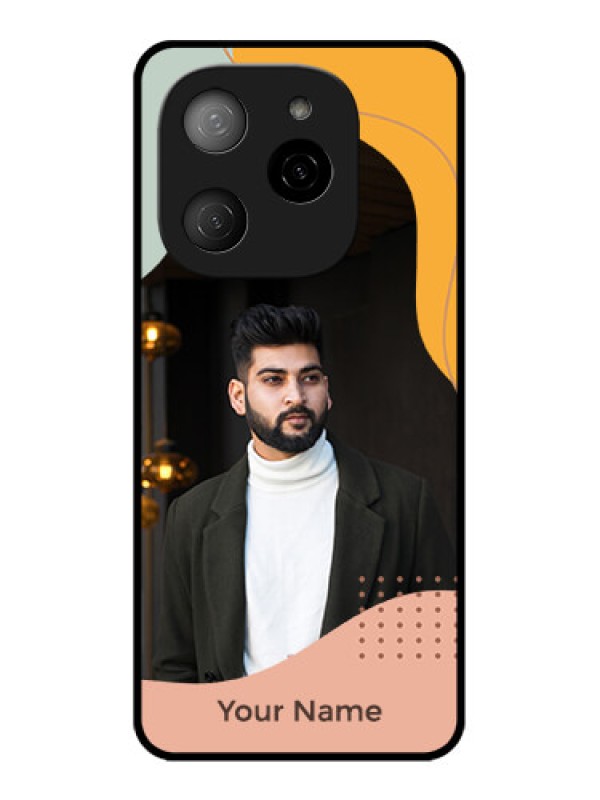 Custom Tecno Spark 20 Pro 5G Custom Metal Phone CaseTri - Coloured Overlay Design