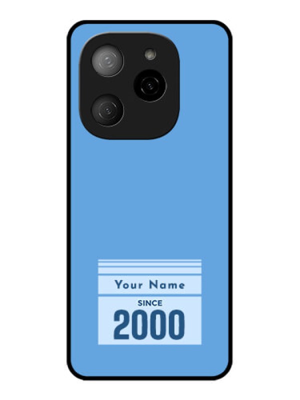 Custom Tecno Spark 20 Pro 5G Custom Metal Phone CaseCustom Year Of Birth Design