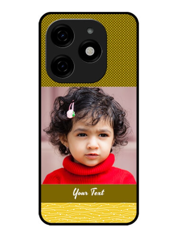 Custom Tecno Spark 20 Custom Metal Phone CaseSimple Green Color Design